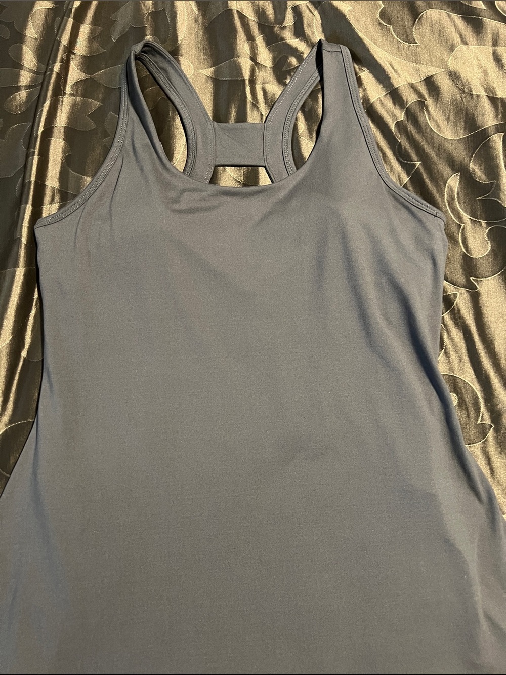 Rae Mode Athletic Romper Racerback Tennis Dress Shorts Women’s Medium Dark Gray